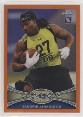 2012 Topps Chrome - [Base] - Retail Orange Refractor #128 - Janoris Jenkins