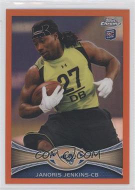 2012 Topps Chrome - [Base] - Retail Orange Refractor #128 - Janoris Jenkins