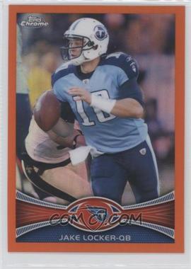 2012 Topps Chrome - [Base] - Retail Orange Refractor #135 - Jake Locker