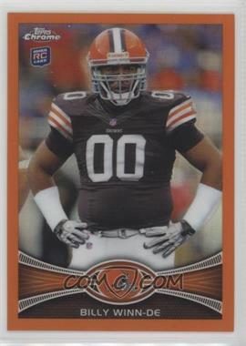 2012 Topps Chrome - [Base] - Retail Orange Refractor #196 - Billy Winn