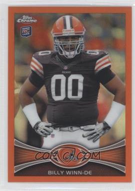 2012 Topps Chrome - [Base] - Retail Orange Refractor #196 - Billy Winn