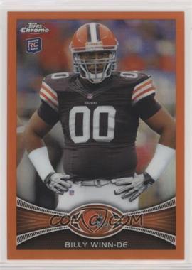 2012 Topps Chrome - [Base] - Retail Orange Refractor #196 - Billy Winn