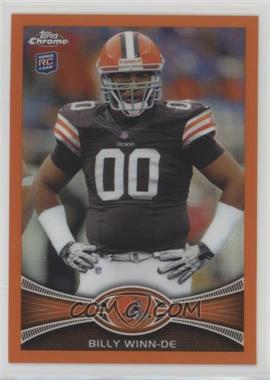 2012 Topps Chrome - [Base] - Retail Orange Refractor #196 - Billy Winn