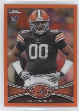 2012 Topps Chrome - [Base] - Retail Orange Refractor #196 - Billy Winn