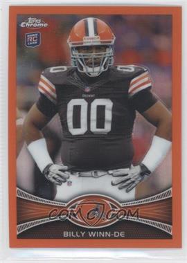 2012 Topps Chrome - [Base] - Retail Orange Refractor #196 - Billy Winn