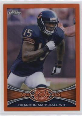 2012 Topps Chrome - [Base] - Retail Orange Refractor #54 - Brandon Marshall