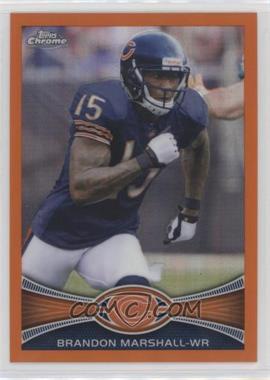 2012 Topps Chrome - [Base] - Retail Orange Refractor #54 - Brandon Marshall