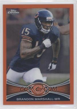 2012 Topps Chrome - [Base] - Retail Orange Refractor #54 - Brandon Marshall