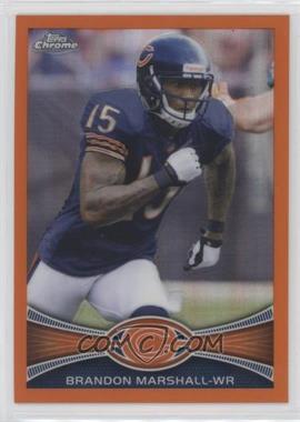 2012 Topps Chrome - [Base] - Retail Orange Refractor #54 - Brandon Marshall