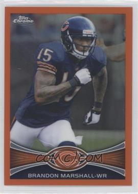 2012 Topps Chrome - [Base] - Retail Orange Refractor #54 - Brandon Marshall