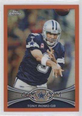 2012 Topps Chrome - [Base] - Retail Orange Refractor #63 - Tony Romo