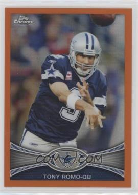 2012 Topps Chrome - [Base] - Retail Orange Refractor #63 - Tony Romo