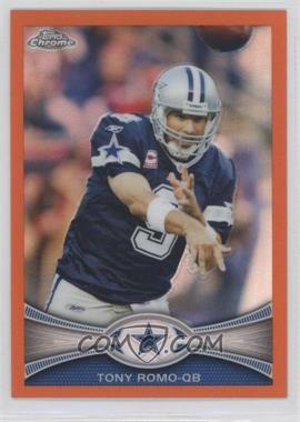 2012 Topps Chrome - [Base] - Retail Orange Refractor #63 - Tony Romo