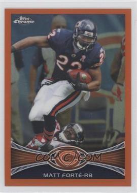 2012 Topps Chrome - [Base] - Retail Orange Refractor #69 - Matt Forte