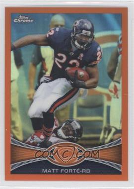 2012 Topps Chrome - [Base] - Retail Orange Refractor #69 - Matt Forte