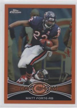 2012 Topps Chrome - [Base] - Retail Orange Refractor #69 - Matt Forte