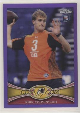 2012 Topps Chrome - [Base] - Retail Purple Refractor #146 - Kirk Cousins /499