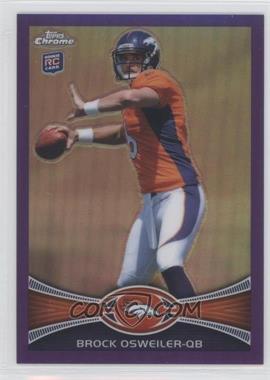 2012 Topps Chrome - [Base] - Retail Purple Refractor #210 - Brock Osweiler /499