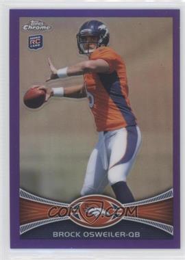 2012 Topps Chrome - [Base] - Retail Purple Refractor #210 - Brock Osweiler /499