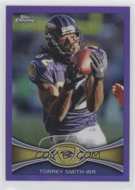 2012 Topps Chrome - [Base] - Retail Purple Refractor #52 - Torrey Smith /499