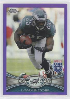 2012 Topps Chrome - [Base] - Retail Purple Refractor #78 - All-Pro - LeSean McCoy /499