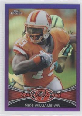 2012 Topps Chrome - [Base] - Retail Purple Refractor #84 - Mike Williams /499
