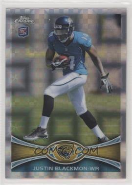 2012 Topps Chrome - [Base] - Retail X-Fractor #13 - Justin Blackmon