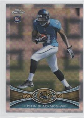 2012 Topps Chrome - [Base] - Retail X-Fractor #13 - Justin Blackmon