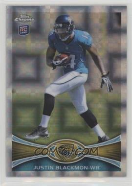 2012 Topps Chrome - [Base] - Retail X-Fractor #13 - Justin Blackmon