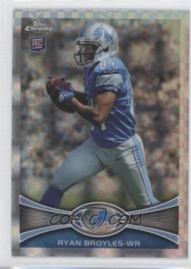 2012 Topps Chrome - [Base] - Retail X-Fractor #186 - Ryan Broyles