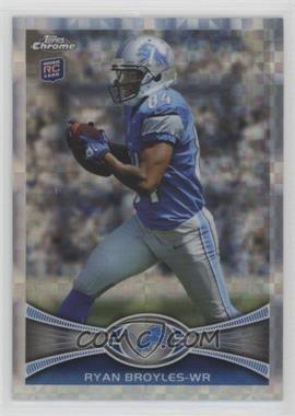 2012 Topps Chrome - [Base] - Retail X-Fractor #186 - Ryan Broyles