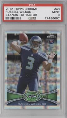 2012 Topps Chrome - [Base] - Retail X-Fractor #40 - Russell Wilson [PSA 9 MINT]