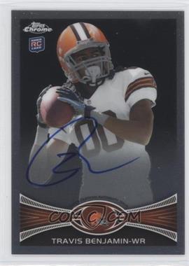 2012 Topps Chrome - [Base] - Rookie Autographs #43 - Travis Benjamin