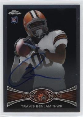 2012 Topps Chrome - [Base] - Rookie Autographs #43 - Travis Benjamin