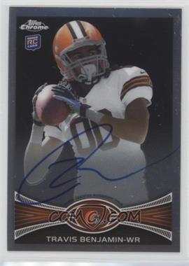 2012 Topps Chrome - [Base] - Rookie Autographs #43 - Travis Benjamin