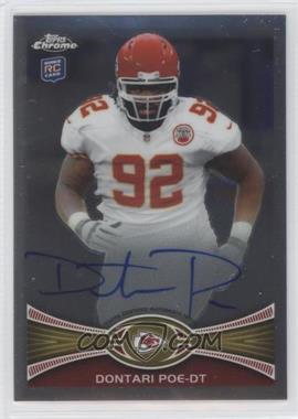 2012 Topps Chrome - [Base] - Rookie Autographs #94 - Dontari Poe