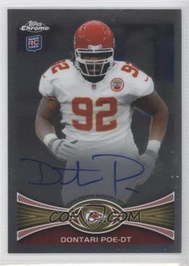 2012 Topps Chrome - [Base] - Rookie Autographs #94 - Dontari Poe