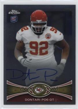 2012 Topps Chrome - [Base] - Rookie Autographs #94 - Dontari Poe