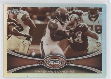 2012 Topps Chrome - [Base] - Sepia-Tone Refractor #132 - Marshawn Lynch /99