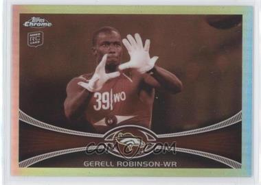 2012 Topps Chrome - [Base] - Sepia-Tone Refractor #214 - Gerell Robinson /99