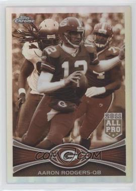 2012 Topps Chrome - [Base] - Sepia-Tone Refractor #50 - All-Pro - Aaron Rodgers /99