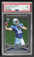 Andrew Luck (Throwing Ball) [PSA 9 MINT]