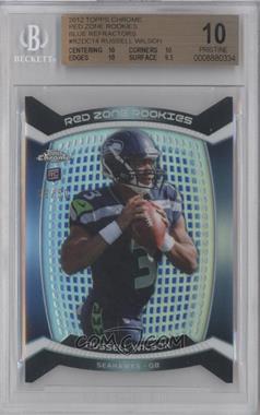 2012 Topps Chrome - Red Zone Rookies Die-Cut - Blue Refractor #RZDC-14 - Russell Wilson /50 [BGS 10 PRISTINE]