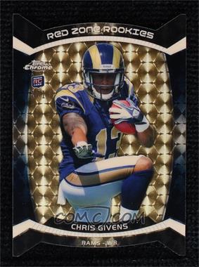 2012 Topps Chrome - Red Zone Rookies Die-Cut - Superfractor #RZDC-27 - Chris Givens /1