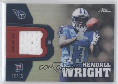 2012 Topps Chrome - Rookie Relics - Black Refractor #RR33 - Kendall Wright /25