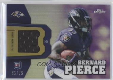 2012 Topps Chrome - Rookie Relics - Purple Refractor #RR12 - Bernard Pierce /75