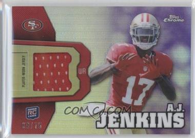 2012 Topps Chrome - Rookie Relics - Purple Refractor #RR28 - A.J. Jenkins /75