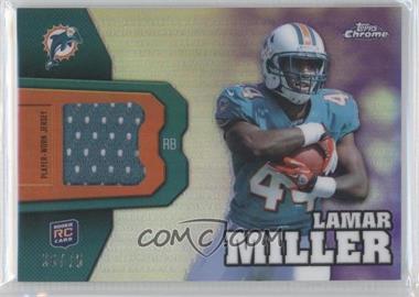 2012 Topps Chrome - Rookie Relics - Purple Refractor #RR8 - Lamar Miller /75