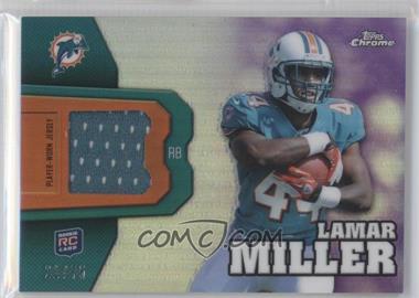 2012 Topps Chrome - Rookie Relics - Purple Refractor #RR8 - Lamar Miller /75