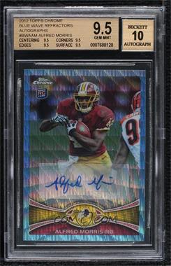 2012 Topps Chrome - Wrapper Redemption Blue Wave Refractor Autograph #BWA-AM - Alfred Morris [BGS 9.5 GEM MINT]